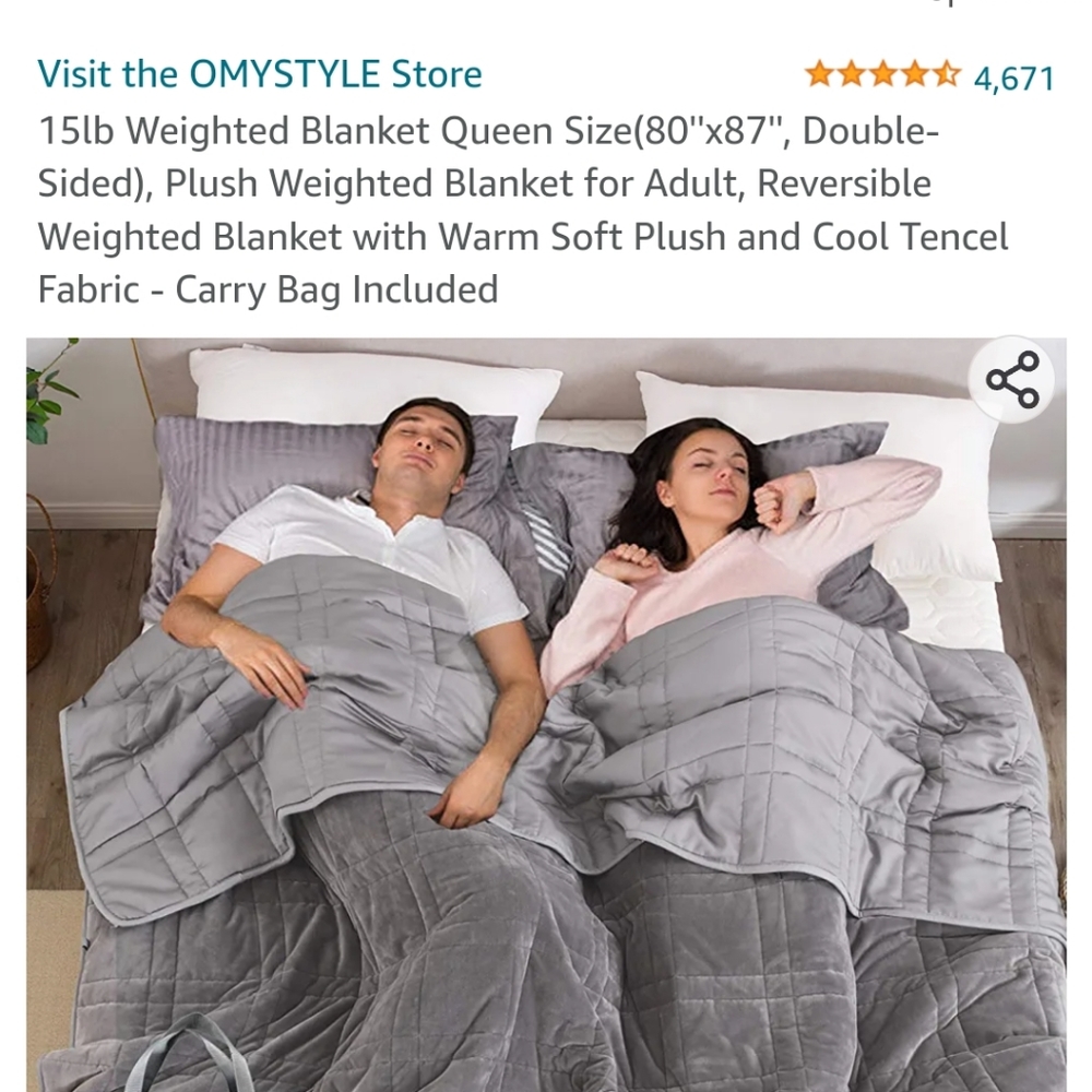 Omystyle 15lb weighted blanket